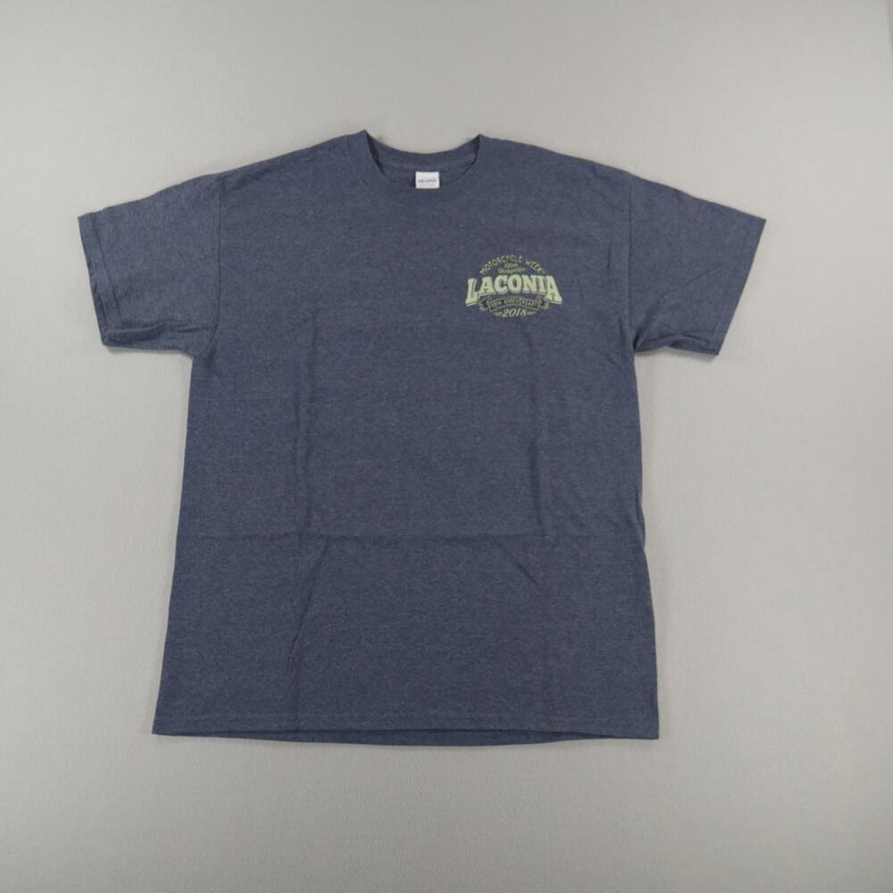 2018 Laconia 95th Anniversary Bike Week Grayish Mens Size Large Biker‎